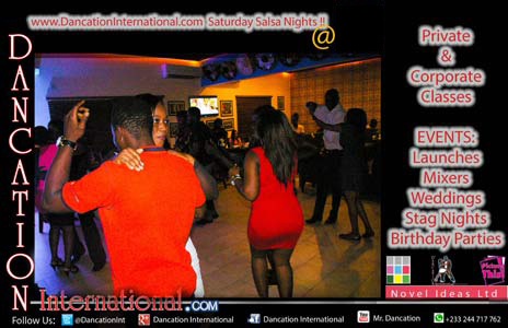 Dancation International Wednesday Salsa Nights at Champs Sports Bar & Grill,Paloma Hotel Complex,Ring Road Accra General Salsa Classes